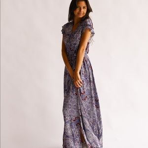 Maxi wrap dress
